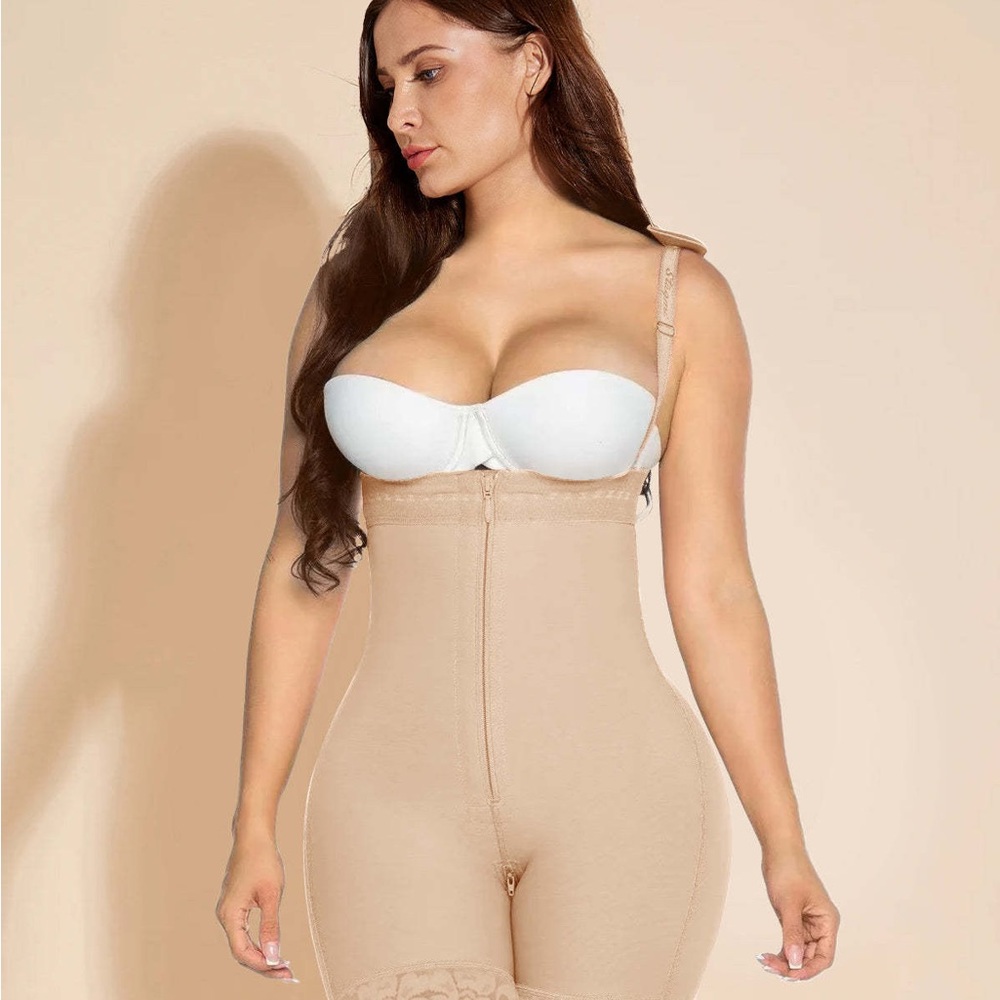 Butt Lifter Shapewear Tummy Control Panties Crotch with Zipper
